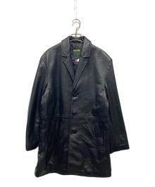 Schott×SUPREME（ショット×シュプリーム）の古着「26SS ラムレザーコート/ Leather Overcoat 」｜ブラック