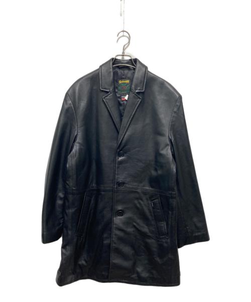 Schott（ショット）Schott (ショット) Supreme (シュプリーム) 26SS ラムレザーコート/ Leather Overcoat  ブラック サイズ:Sの古着・服飾アイテム