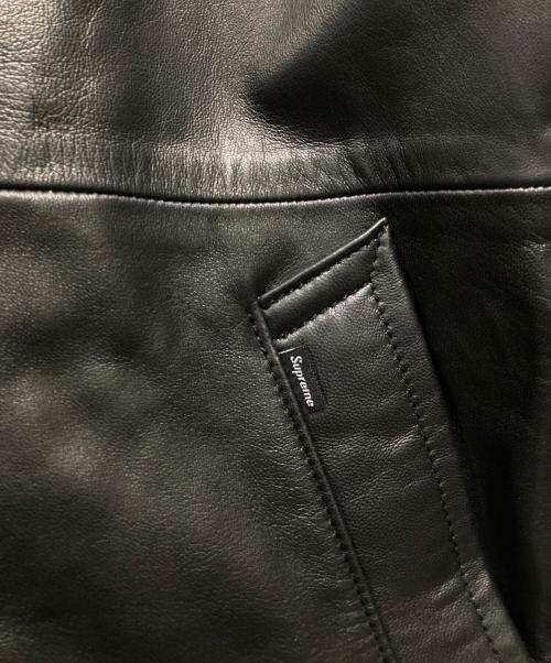 Schott（ショット）Schott (ショット) Supreme (シュプリーム) 26SS ラムレザーコート/ Leather Overcoat  ブラック サイズ:Sの古着・服飾アイテム