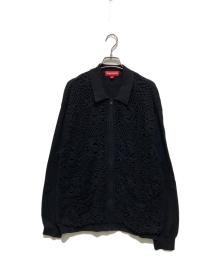 SUPREME（シュプリーム）の古着「25SSCrochet Zip Cardigan/クロシェットジップカーディガン」｜ブラック