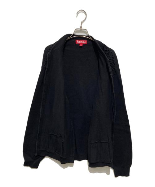 SUPREME（シュプリーム）Supreme (シュプリーム) 25SSCrochet Zip Cardigan/クロシェットジップカーディガン ブラック サイズ:Lの古着・服飾アイテム