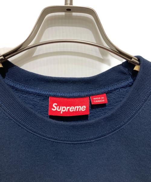 SUPREME（シュプリーム）Supreme (シュプリーム) 25FW Small Box Crewneck/スモールボックスクルーネック ネイビー サイズ:Mの古着・服飾アイテム