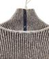 中古・古着 MAISON KITSUNE (メゾンキツネ) RIBBED PULLOVER ハイネックニット /  DM00511KT1006 グレー サイズ:L：10000円