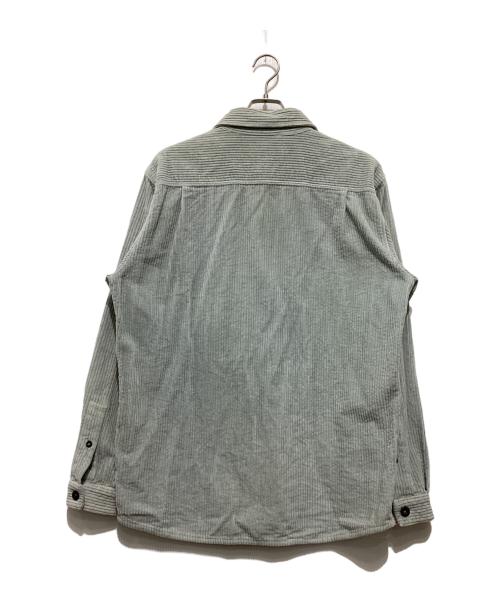 STONE ISLAND（ストーンアイランド）STONE ISLAND (ストーンアイランド) Corduroy Full Button Spell Out Overshirt / コーデュロイフルボタンスペルアウトオーバーシャツ / 771511811 グリーン サイズ:XLの古着・服飾アイテム