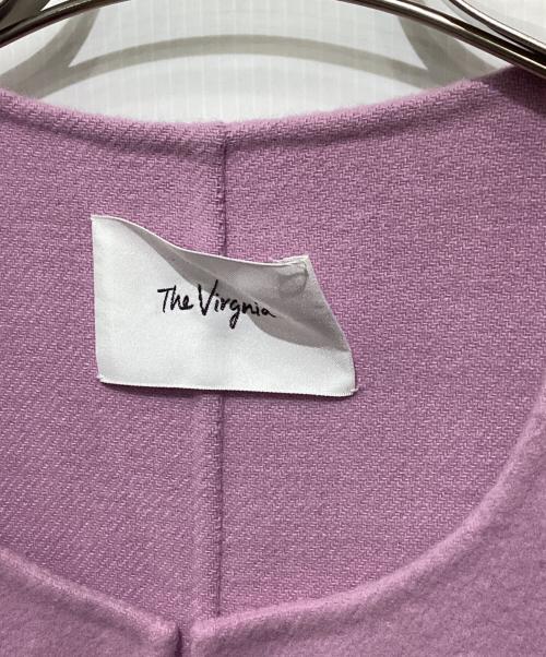 The Virgnia（ザ ヴァージニア）The Virgnia (ザ ヴァージニア) 神崎恵 (カンザキメグミ) コラボ ノーカラーコート / 8088009 ピンク サイズ:36の古着・服飾アイテム