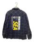 NEIGHBORHOOD. (ネイバーフッド) WIND AND SEA (ウィンダンシー) コラボチェックシャツ ネイビー サイズ:L：8000円