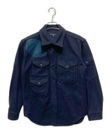 Engineered Garments（エンジニアド ガーメンツ）の古着「ショルダー・エルボーパッチウールジャケット」｜ネイビー