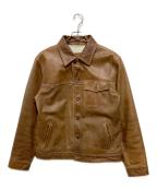 OLD GAPオールドギャップ）の古着「レザートラッカージャケット」｜ブラウン