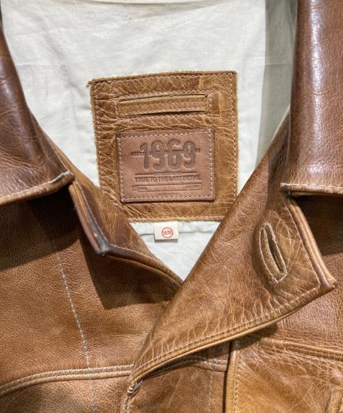 OLD GAP（オールドギャップ）OLD GAP (オールドギャップ) レザートラッカージャケット ブラウン サイズ:Mの古着・服飾アイテム