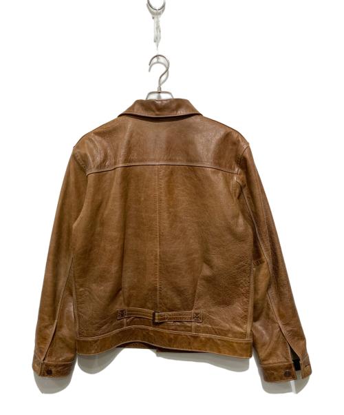 OLD GAP（オールドギャップ）OLD GAP (オールドギャップ) レザートラッカージャケット ブラウン サイズ:Mの古着・服飾アイテム