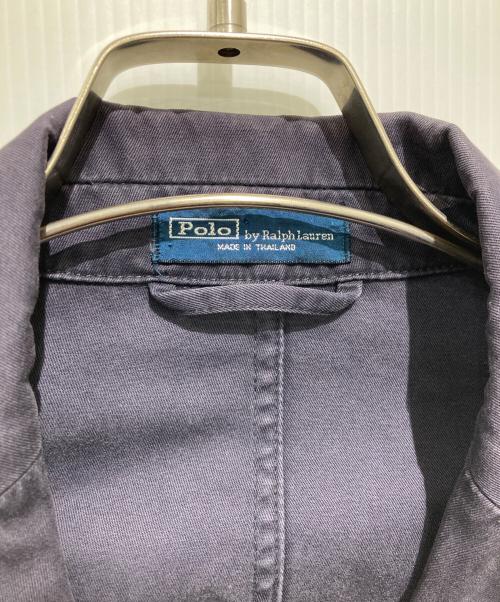 POLO RALPH LAUREN（ポロ・ラルフローレン）POLO RALPH LAUREN (ポロ・ラルフローレン) コットンテーラードワッペンジャケット ネイビー サイズ:38Rの古着・服飾アイテム