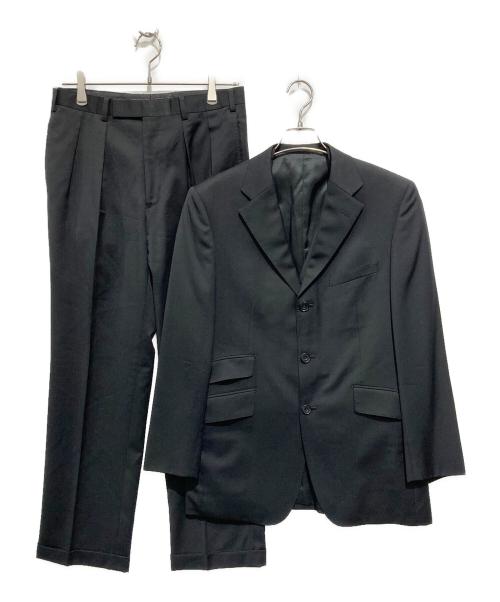BURBERRY BLACK LABEL（バーバリーブラックレーベル）BURBERRY BLACK LABEL (バーバリーブラックレーベル) 袖裏ストライプ3ピース3Bスーツ ブラック サイズ:38Lの古着・服飾アイテム
