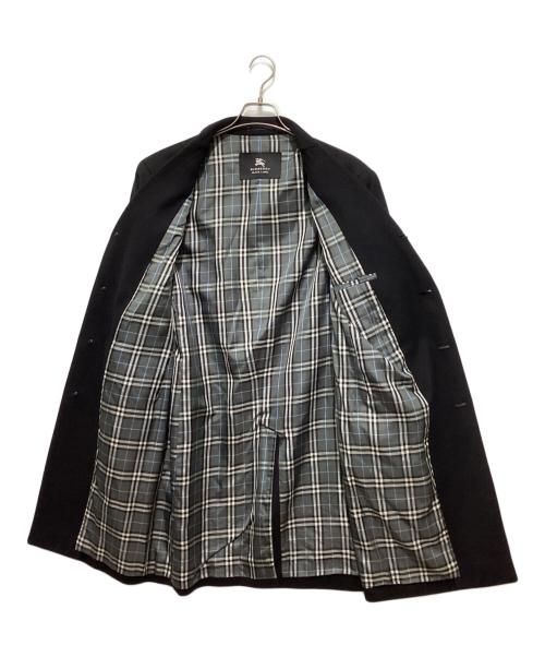 BURBERRY BLACK LABEL（バーバリーブラックレーベル）BURBERRY BLACK LABEL (バーバリーブラックレーベル) カシミヤ混裏地チェックチェスターコート ブラック サイズ:Mの古着・服飾アイテム