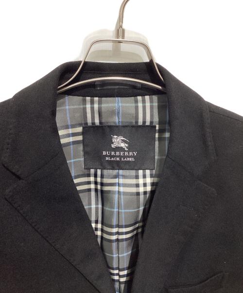 BURBERRY BLACK LABEL（バーバリーブラックレーベル）BURBERRY BLACK LABEL (バーバリーブラックレーベル) カシミヤ混裏地チェックチェスターコート ブラック サイズ:Mの古着・服飾アイテム