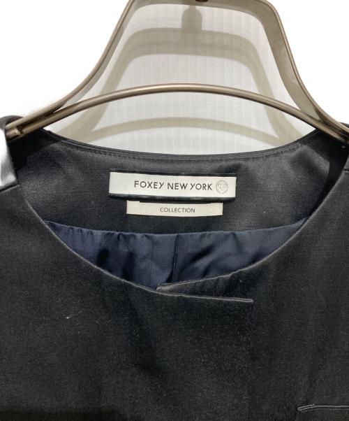 FOXEY NEWYORK（フォクシーニューヨーク）FOXEY NEWYORK (フォクシーニューヨーク) メタルホックナイロンコート ブラック サイズ:38の古着・服飾アイテム