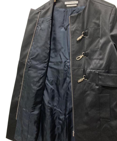 FOXEY NEWYORK（フォクシーニューヨーク）FOXEY NEWYORK (フォクシーニューヨーク) メタルホックナイロンコート ブラック サイズ:38の古着・服飾アイテム