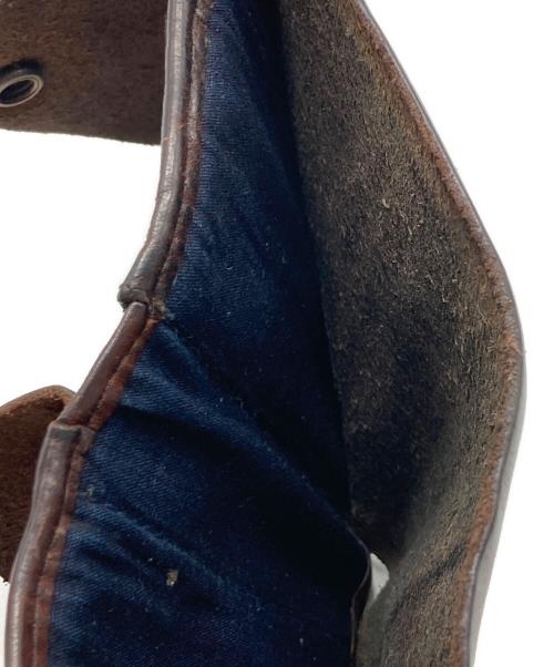 RRL（ダブルアールエル）RRL (ダブルアールエル) コンチョボタン レザーエンベロープウォレット ブラウンの古着・服飾アイテム