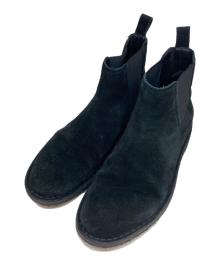 Saint Laurent Paris（サンローランパリ）の古着「スウェード/スエードサイドゴアブーツ」｜ブラック