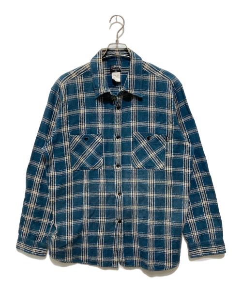 stussy（ステューシー）stussy (ステューシー) 00s oldチェックネルシャツ ネイビー サイズ:XLの古着・服飾アイテム