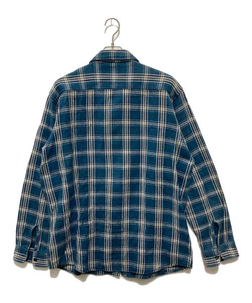 stussy（ステューシー）stussy (ステューシー) 00s oldチェックネルシャツ ネイビー サイズ:XLの古着・服飾アイテム