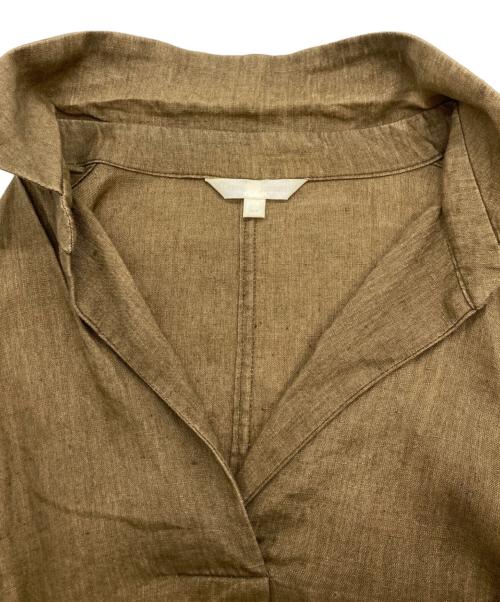 Drawing Numbers（ドローイングナンバーズ）Drawing Numbers (ドローイングナンバーズ) リネンシャツワンピース ブラウン サイズ:38の古着・服飾アイテム