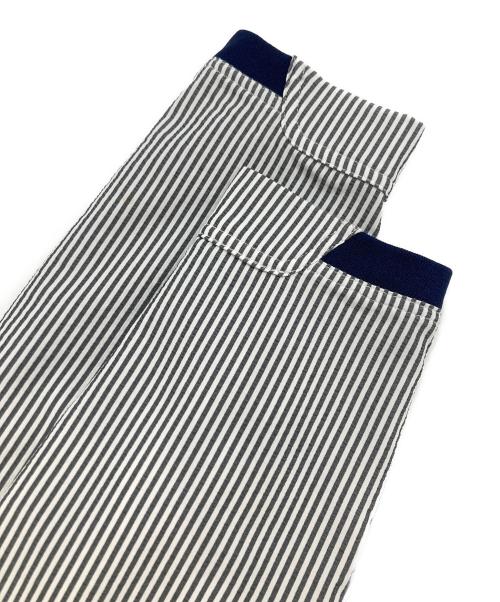 alk phenix（アルクフェニックス）alk phenix (アルクフェニックス) ストライプシアサッカーシャツ グレー サイズ:XLの古着・服飾アイテム