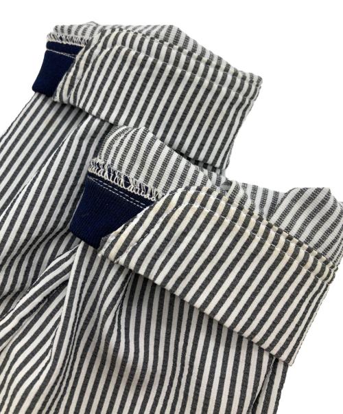 alk phenix（アルクフェニックス）alk phenix (アルクフェニックス) ストライプシアサッカーシャツ グレー サイズ:XLの古着・服飾アイテム