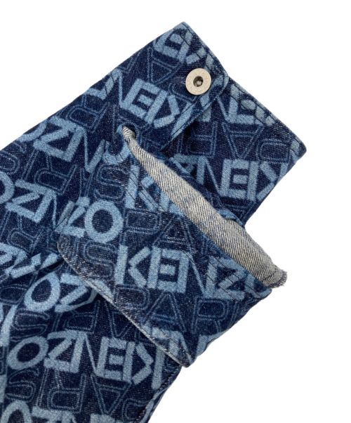 KENZO（ケンゾー）KENZO (ケンゾー) モノグラムカバーオール インディゴ サイズ:Sの古着・服飾アイテム