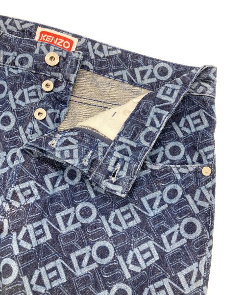 KENZO（ケンゾー）KENZO (ケンゾー) モノグラムバラスリムフィットジーンズ インディゴ サイズ:US30の古着・服飾アイテム