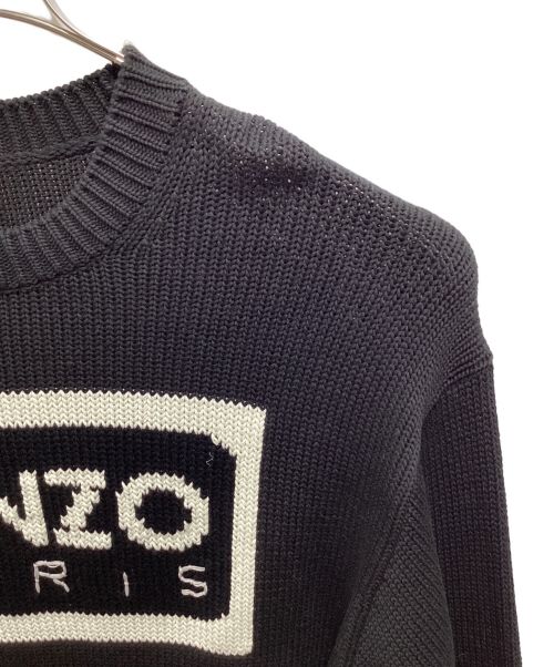 KENZO（ケンゾー）KENZO (ケンゾー) ロゴセーター ブラック サイズ:Mの古着・服飾アイテム