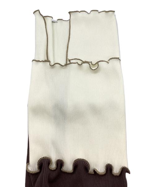 MURRAL（ミューラル）MURRAL (ミューラル) リブパンツ ブラウン サイズ:Ⅿの古着・服飾アイテム