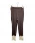 MURRAL (ミューラル) リブパンツ ブラウン サイズ:Ⅿ：4000円