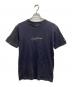 Yohji Yamamoto pour homme（ヨウジヤマモト プールオム）の古着「ロゴ刺繍プリントTシャツ」｜ネイビー