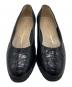 Salvatore Ferragamo (サルヴァトーレ フェラガモ) 型押しパンプス ブラック サイズ:4：3500円