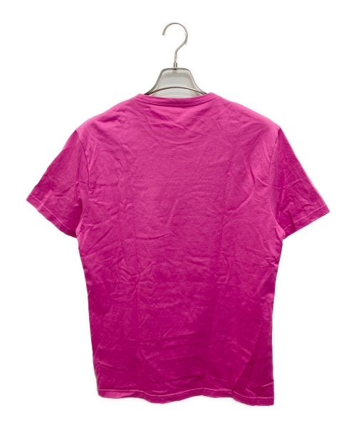 VERSACE（ヴェルサーチェ）VERSACE (ヴェルサーチ) ロゴ刺繍Tシャツ ピンク サイズ:40の古着・服飾アイテム