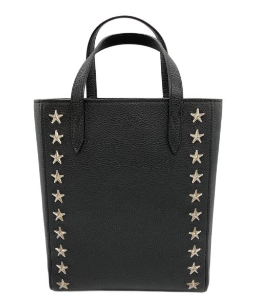 JIMMY CHOO（ジミーチュウ）JIMMY CHOO (ジミーチュウ) スタッズ ペガシ トートバッグ 2WAYバッグ ブラックの古着・服飾アイテム
