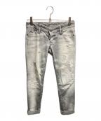 DSQUARED2ディースクエアード）の古着「ダメージデニムパンツ」｜グレー