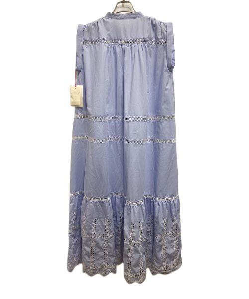 furfur（ファーファー）furfur (ファーファー) スカラ刺繍ワンピース ブルー サイズ:Freeの古着・服飾アイテム