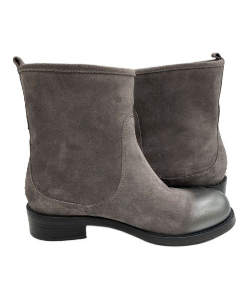 JIMMY CHOO（ジミーチュウ）JIMMY CHOO (ジミーチュウ) スエードサイドジップブーツ グレー サイズ:35.5の古着・服飾アイテム