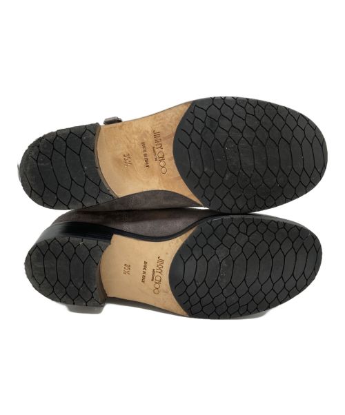 JIMMY CHOO（ジミーチュウ）JIMMY CHOO (ジミーチュウ) スエードサイドジップブーツ グレー サイズ:35.5の古着・服飾アイテム