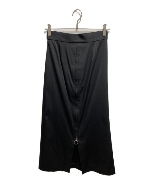 LE CIEL BLEU（ルシェルブルー）LE CIEL BLEU (ルシェルブルー) Color Block Pleated Insert Skirt／カラーブロックプリーツインサートスカート ブラック サイズ:36の古着・服飾アイテム