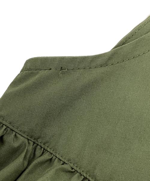 DOUBLE STANDARD CLOTHING（ダブルスタンダードクロージング）DOUBLE STANDARD CLOTHING (ダブルスタンダードクロージング) ノースリーブフリルブラウス カーキ サイズ:36の古着・服飾アイテム