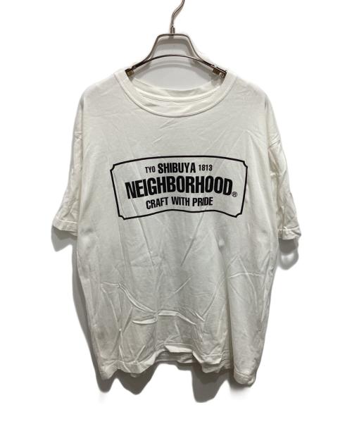 NEIGHBORHOOD（ネイバーフッド）NEIGHBORHOOD (ネイバーフッド) ロゴプリントTシャツ ホワイト サイズ:Mの古着・服飾アイテム