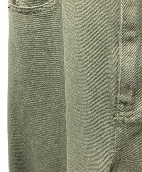 COLLAGE GALLARDAGALANTE（コラージュ ガリャルダガランテ）COLLAGE GALLARDAGALANTE (コラージュ ガリャルダガランテ) 【全骨格細見え】ブルージュデニムパンツ グリーンの古着・服飾アイテム