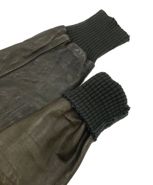 GIORGIO BRATO（ジョルジョブラッド）GIORGIO BRATO (ジョルジョブラッド) レザージャケット／GUYX002V/D グリーン サイズ:46の古着・服飾アイテム