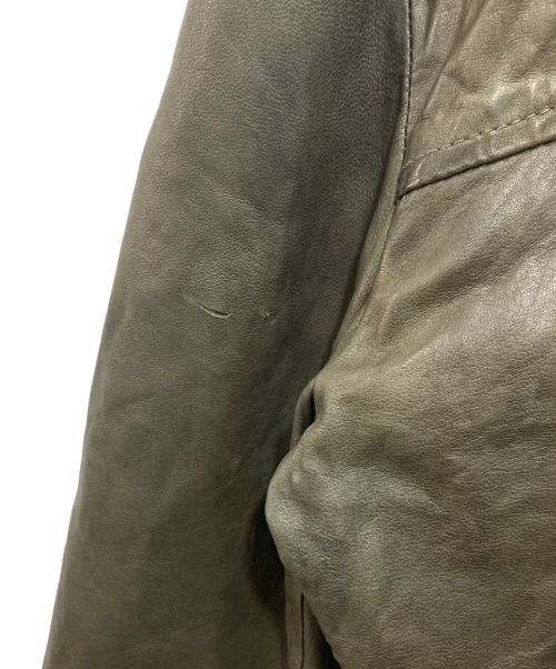 GIORGIO BRATO（ジョルジョブラッド）GIORGIO BRATO (ジョルジョブラッド) レザージャケット／GUYX002V/D グリーン サイズ:46の古着・服飾アイテム