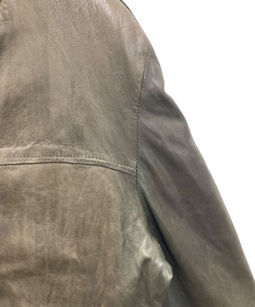 GIORGIO BRATO（ジョルジョブラッド）GIORGIO BRATO (ジョルジョブラッド) レザージャケット／GUYX002V/D グリーン サイズ:46の古着・服飾アイテム