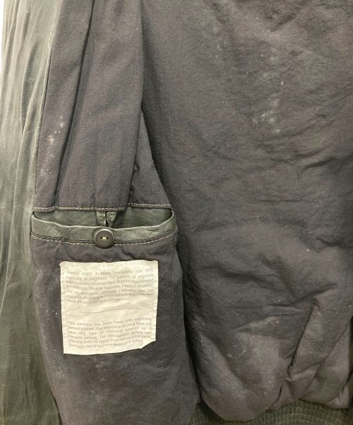 GIORGIO BRATO（ジョルジョブラッド）GIORGIO BRATO (ジョルジョブラッド) レザージャケット／GUYX002V/D グリーン サイズ:46の古着・服飾アイテム