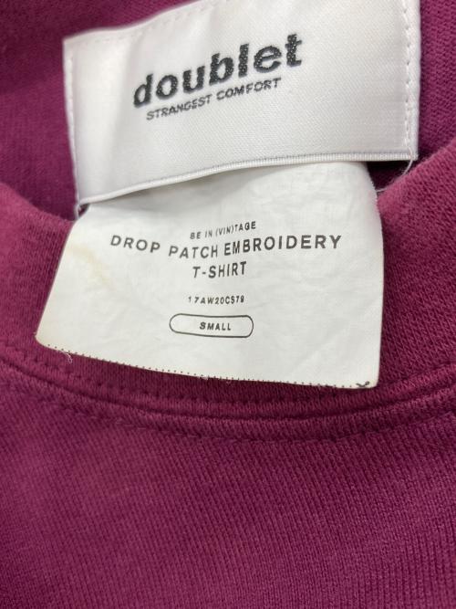 doublet（ダブレット）doublet (ダブレット) 	DROP PATCH EMBROIDERY T-SHIRT パープル サイズ:sの古着・服飾アイテム