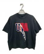 doubletダブレット）の古着「Tシャツ　DROP PATCH EMBROIDERY T-SHIRT」｜ブラック